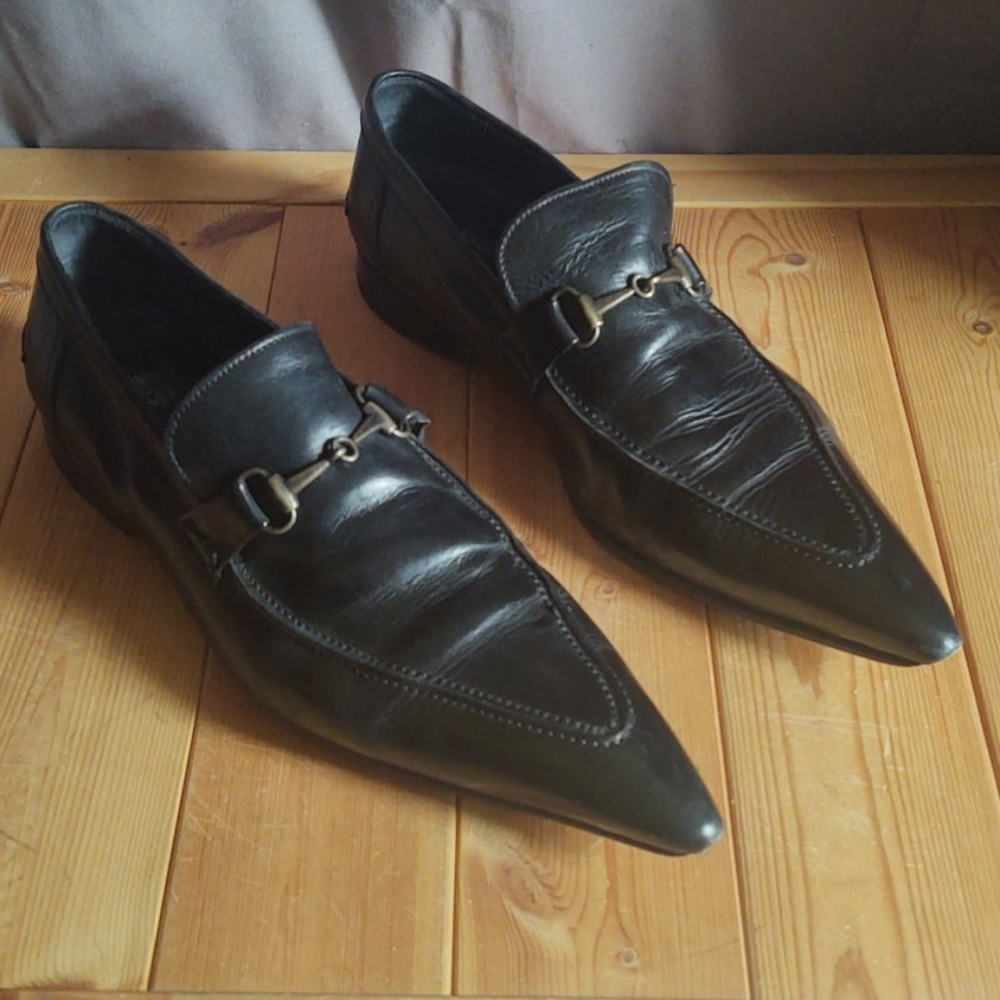 Mare Uomo Super Pointy Black Loafers 10